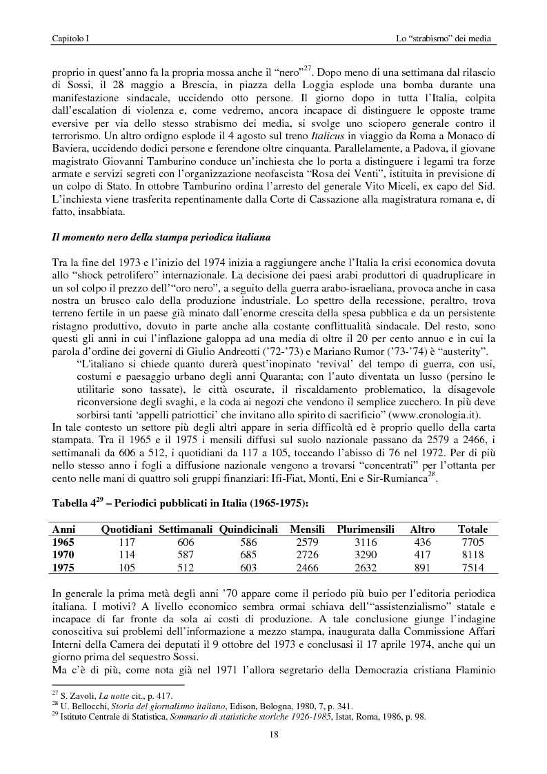 Anteprima della tesi: Quando i media staccano la spina. Storia del blackout informativo durante gli ''anni di piombo'', Pagina 13