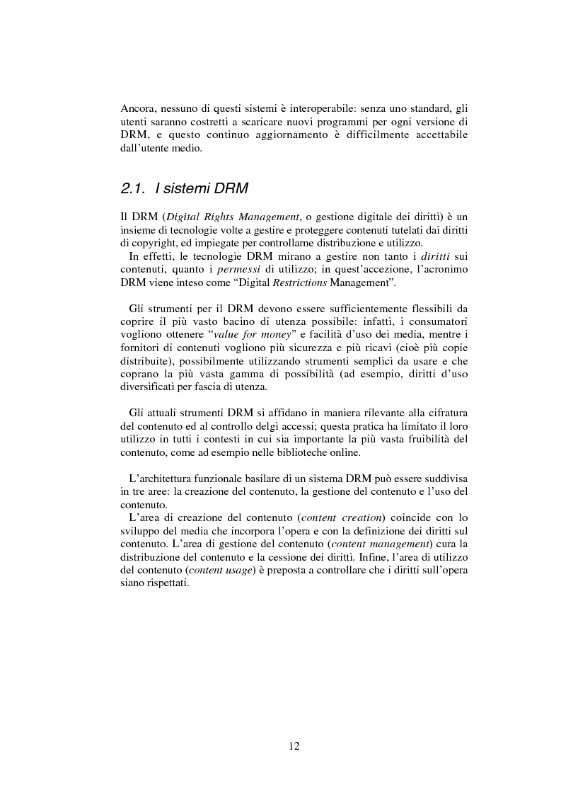 Anteprima della tesi: Gestione digitale dei diritti sulle proprietà intellettuali: la vendita di musica online, Pagina 6
