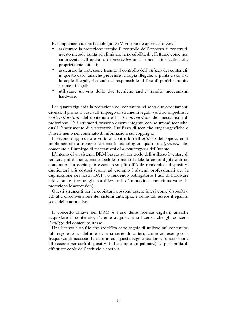 Anteprima della tesi: Gestione digitale dei diritti sulle proprietà intellettuali: la vendita di musica online, Pagina 8