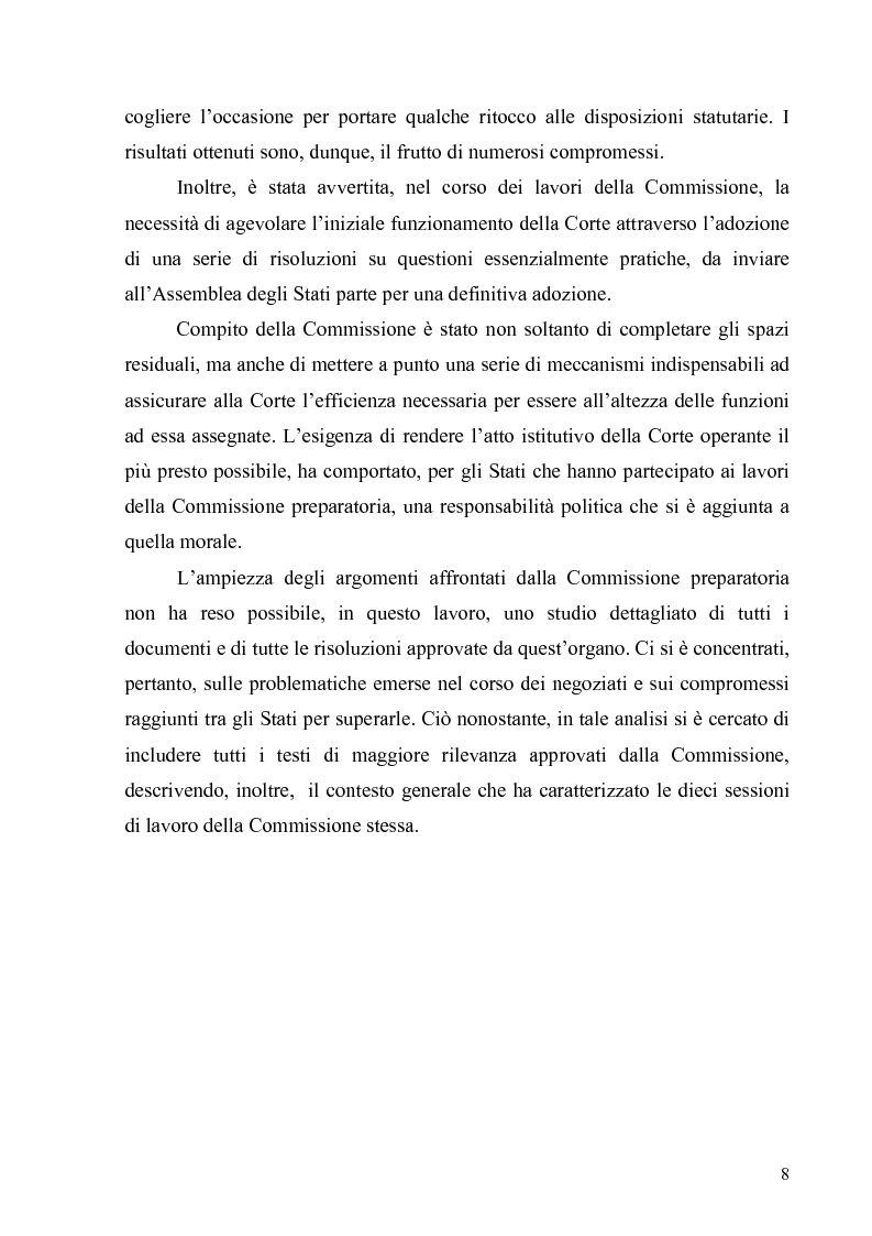 Anteprima della tesi: La Commissione preparatoria della Corte penale internazionale, Pagina 6