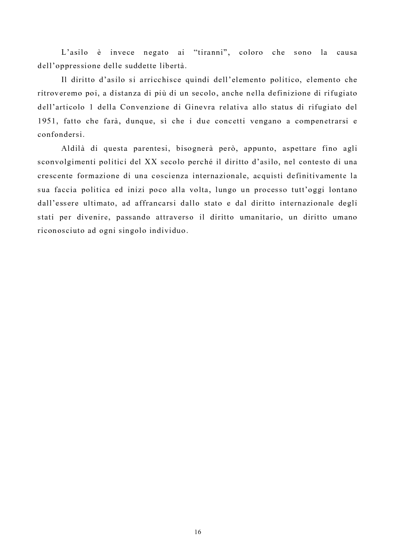 Anteprima della tesi: Lo Status di Rifugiato nell'Unione Europea, Pagina 11