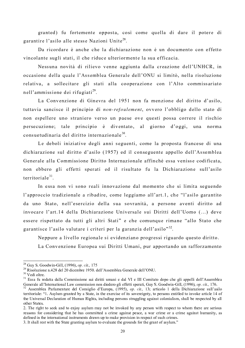 Anteprima della tesi: Lo Status di Rifugiato nell'Unione Europea, Pagina 15