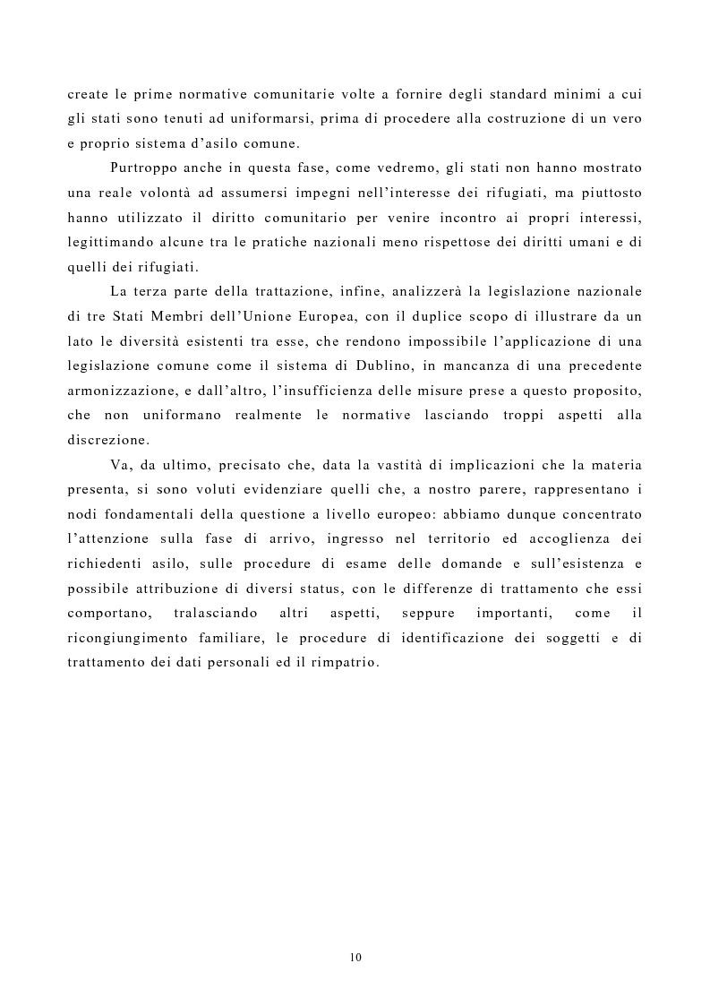 Anteprima della tesi: Lo Status di Rifugiato nell'Unione Europea, Pagina 5