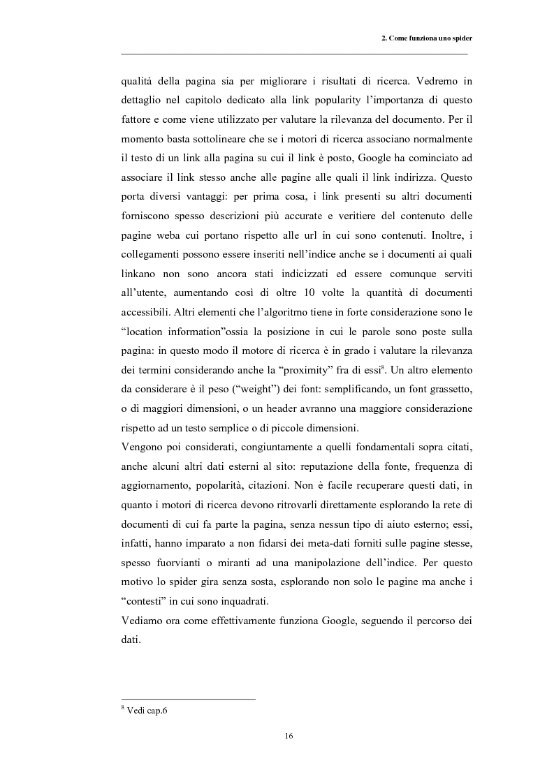 Anteprima della tesi: Posizionamento sui Motori di Ricerca: ''opinione del web'' e strumento di marketing, Pagina 13