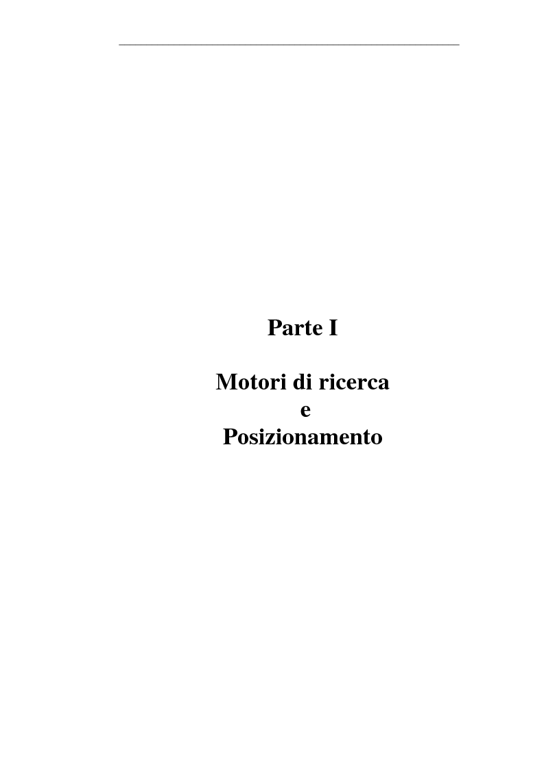 Anteprima della tesi: Posizionamento sui Motori di Ricerca: ''opinione del web'' e strumento di marketing, Pagina 9