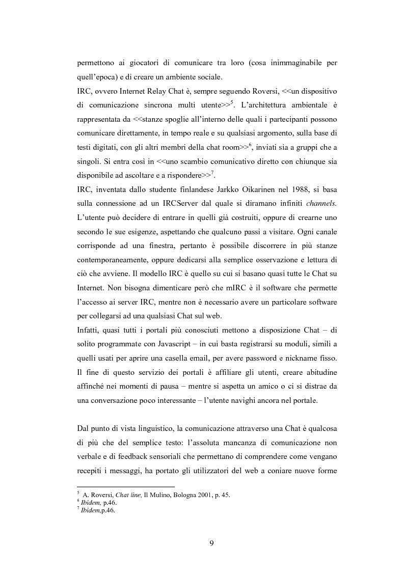 Anteprima della tesi: Analisi di una comunità virtuale: il caso Extremelot, Pagina 5