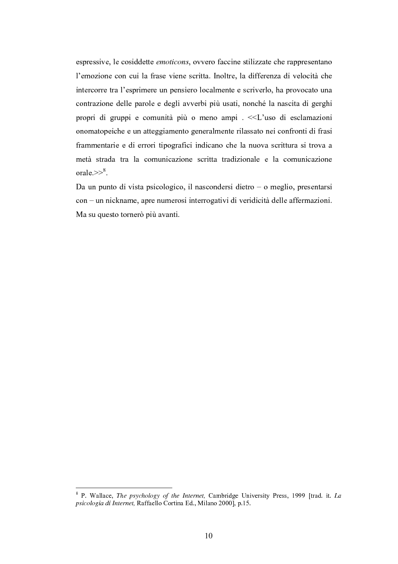 Anteprima della tesi: Analisi di una comunità virtuale: il caso Extremelot, Pagina 6