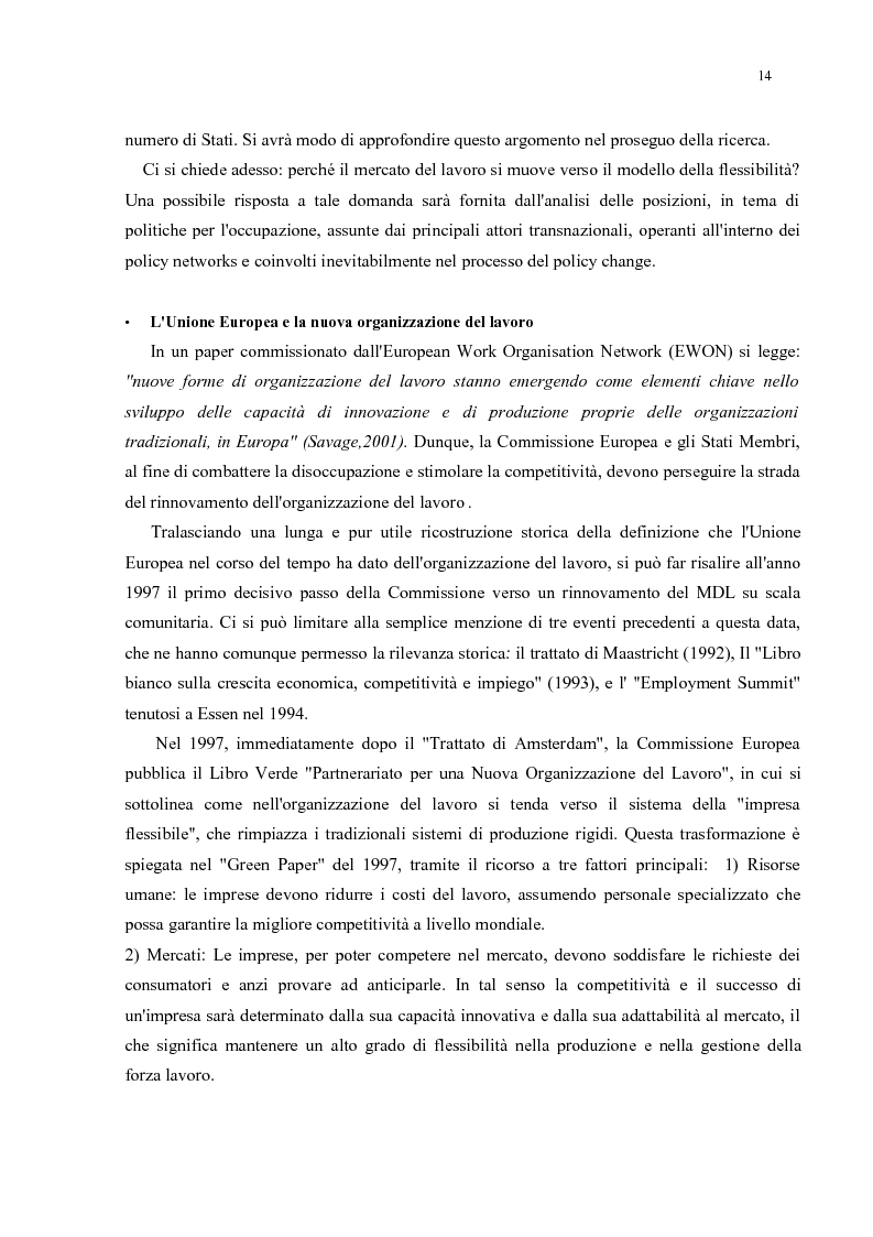 Anteprima della tesi: Policy Transfer e Politiche del Mercato del Lavoro in Italia e in Russia, Pagina 11