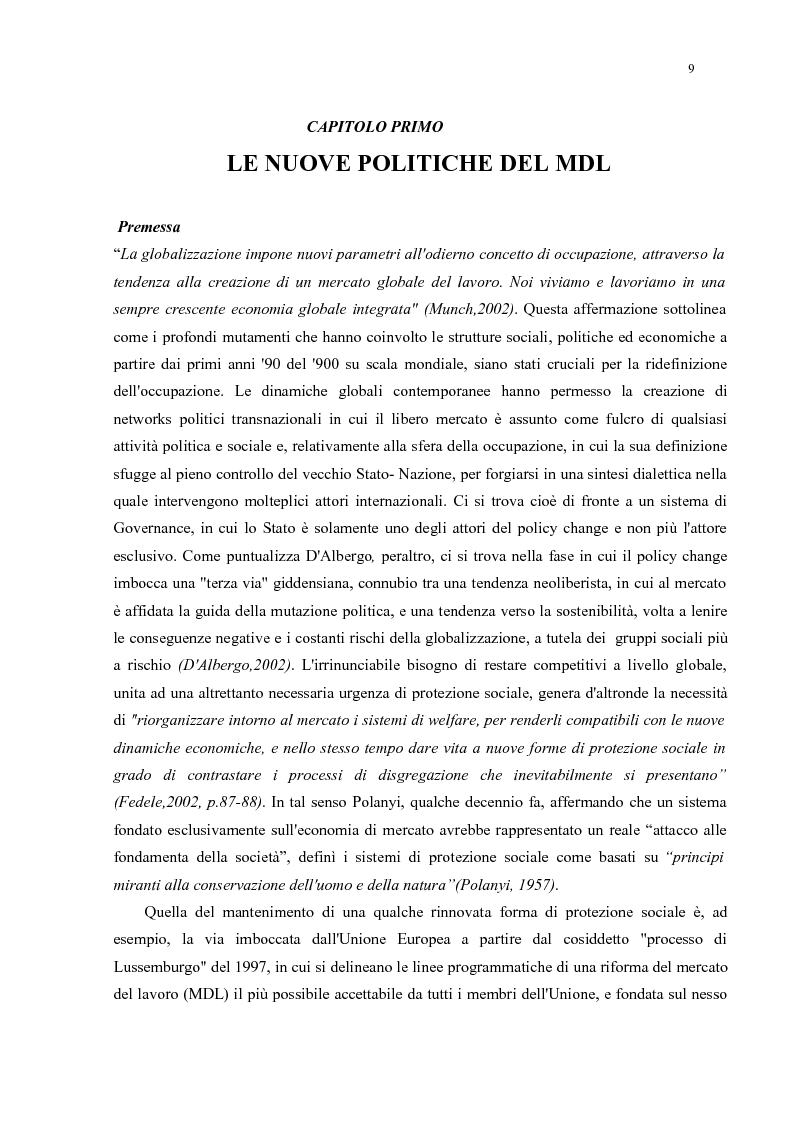 Anteprima della tesi: Policy Transfer e Politiche del Mercato del Lavoro in Italia e in Russia, Pagina 6