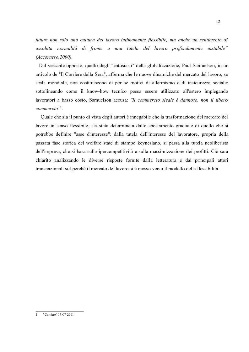 Anteprima della tesi: Policy Transfer e Politiche del Mercato del Lavoro in Italia e in Russia, Pagina 9