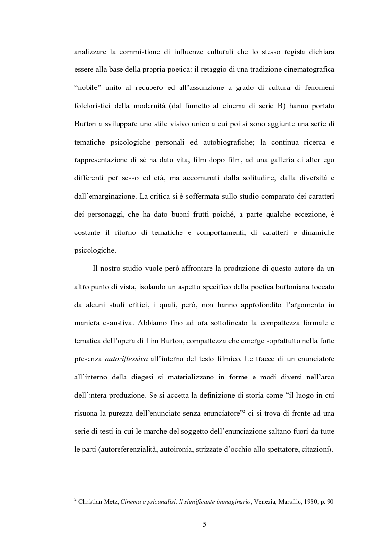 Anteprima della tesi: La fiaba autoriflessiva: il cinema di Tim Burton, Pagina 3