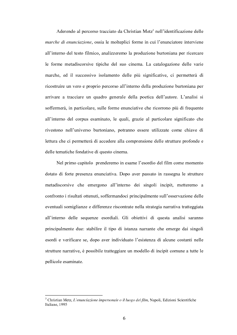 Anteprima della tesi: La fiaba autoriflessiva: il cinema di Tim Burton, Pagina 4