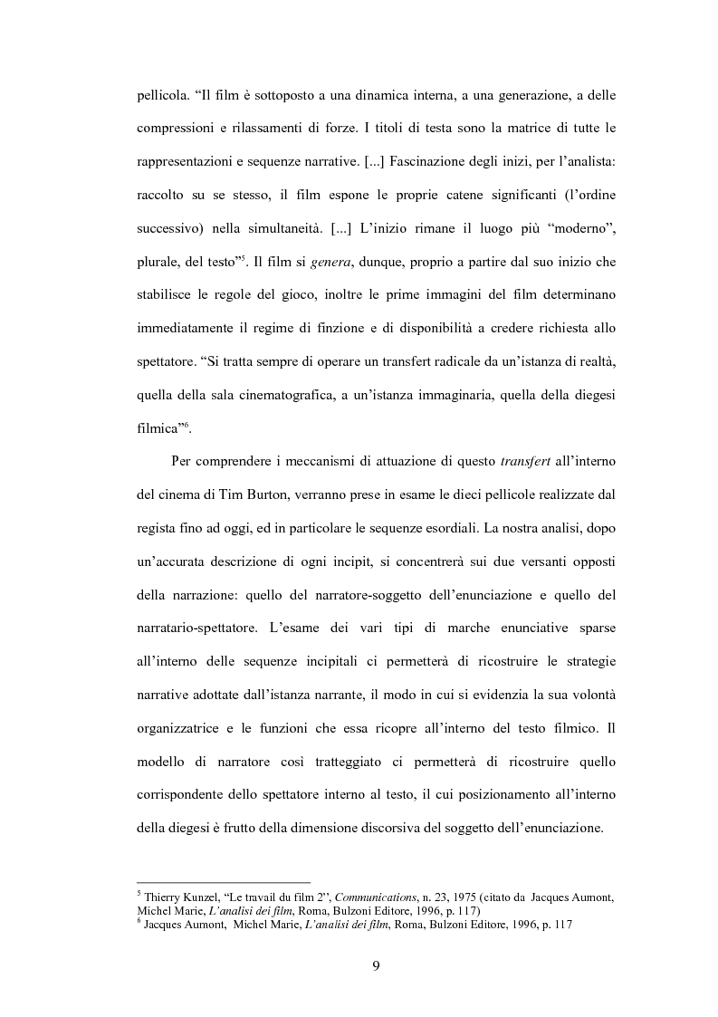 Anteprima della tesi: La fiaba autoriflessiva: il cinema di Tim Burton, Pagina 7