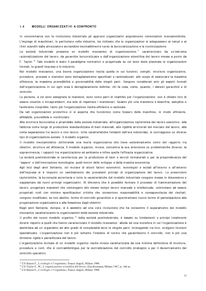 Anteprima della tesi: Vantaggio competitivo, management e qualità, Pagina 9