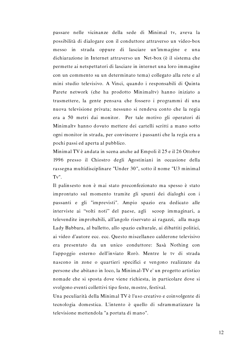 Anteprima della tesi: Telestreet: Il vero elisir della libertà di comunicazione?, Pagina 12