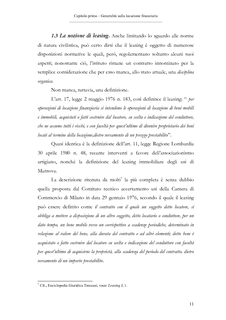 Anteprima della tesi: Il contratto di leasing, Pagina 11
