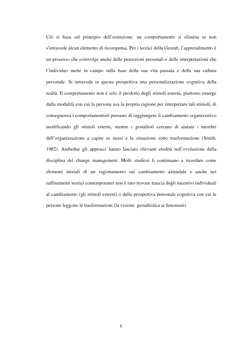 Anteprima della tesi: Coping associato al cambiamento organizzativo, Pagina 6