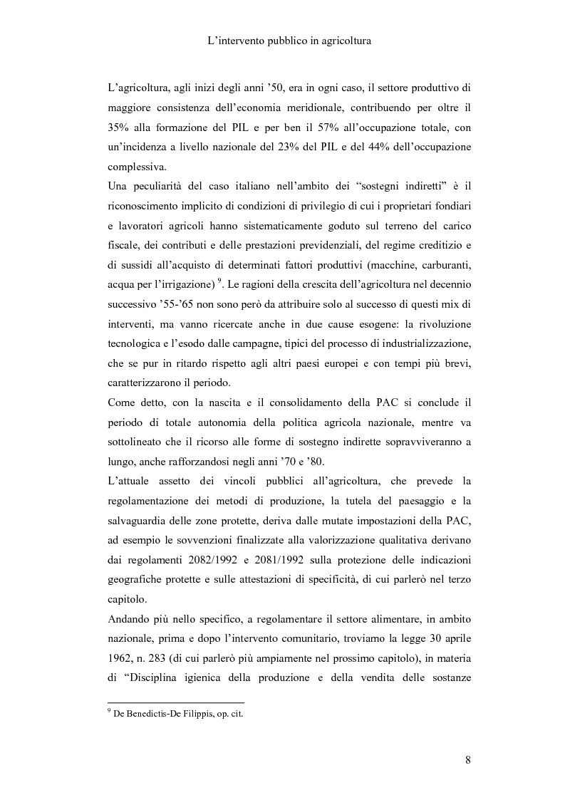 Anteprima della tesi: Interventi pubblici per la sicurezza alimentare, Pagina 10