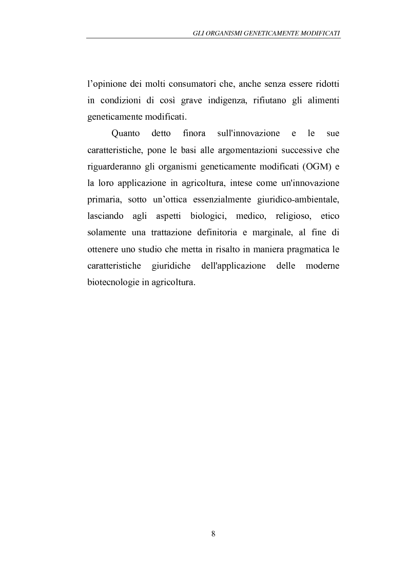Anteprima della tesi: Gli Organismi Geneticamente Modificati (OGM), Pagina 12