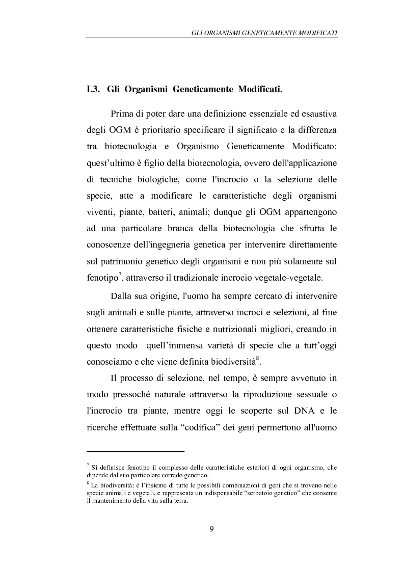 Anteprima della tesi: Gli Organismi Geneticamente Modificati (OGM), Pagina 13