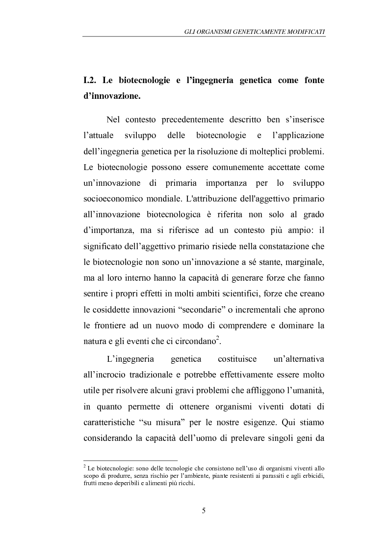 Anteprima della tesi: Gli Organismi Geneticamente Modificati (OGM), Pagina 9