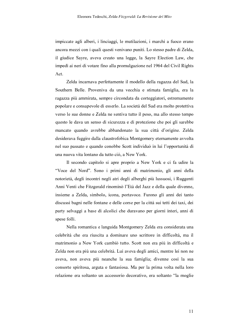 Anteprima della tesi: Zelda Fitzgerald: La Revisione del Mito, Pagina 11