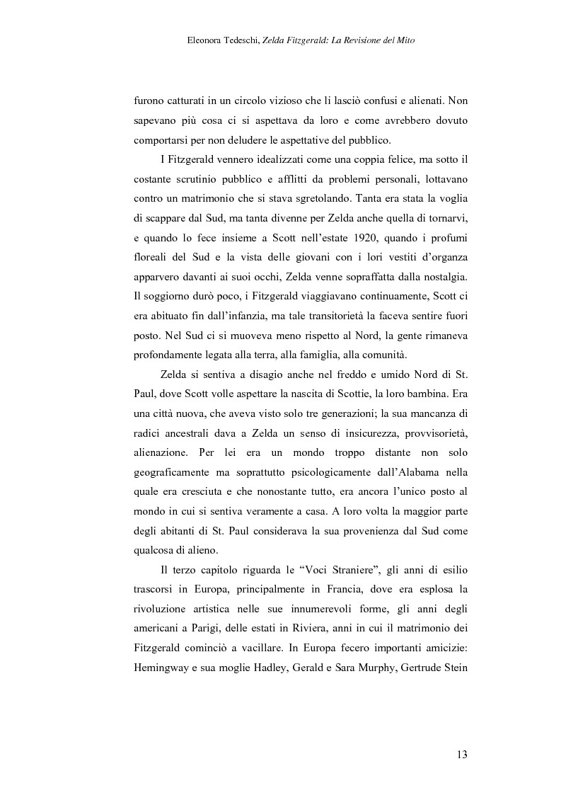 Anteprima della tesi: Zelda Fitzgerald: La Revisione del Mito, Pagina 13