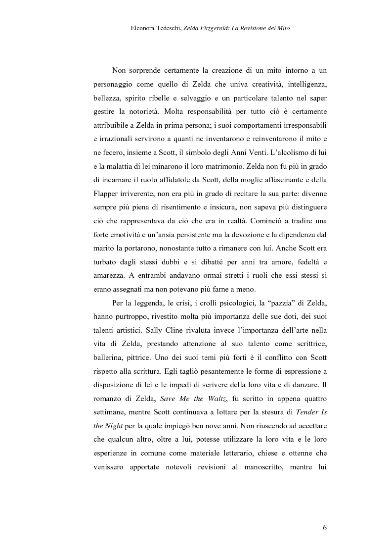 Anteprima della tesi: Zelda Fitzgerald: La Revisione del Mito, Pagina 6