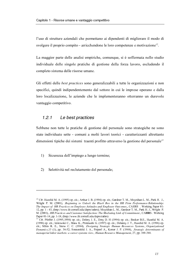 Anteprima della tesi: Investire in risorse umane: il ruolo della formazione - Il caso Wind, Pagina 10