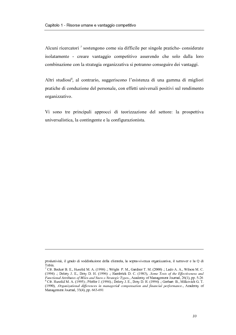 Anteprima della tesi: Investire in risorse umane: il ruolo della formazione - Il caso Wind, Pagina 7