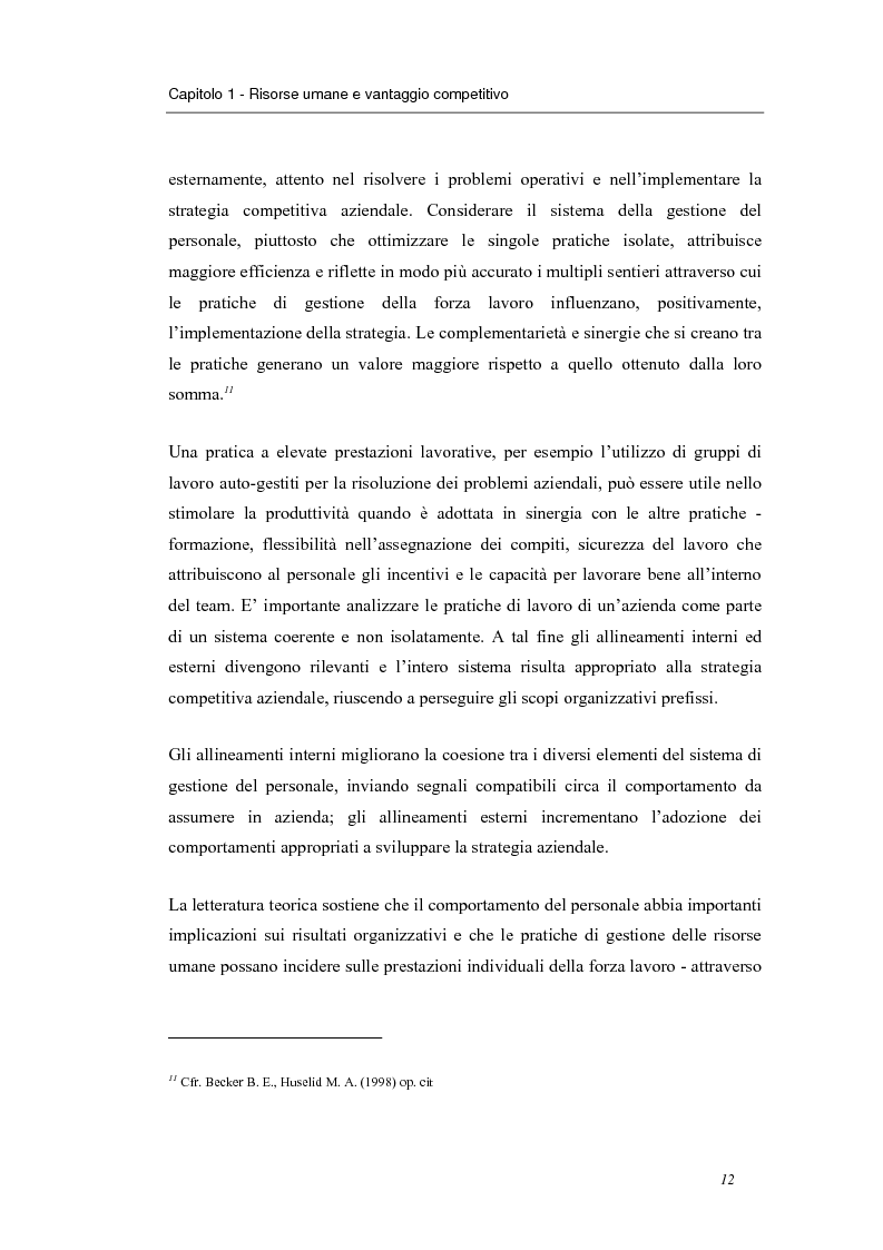 Anteprima della tesi: Investire in risorse umane: il ruolo della formazione - Il caso Wind, Pagina 9