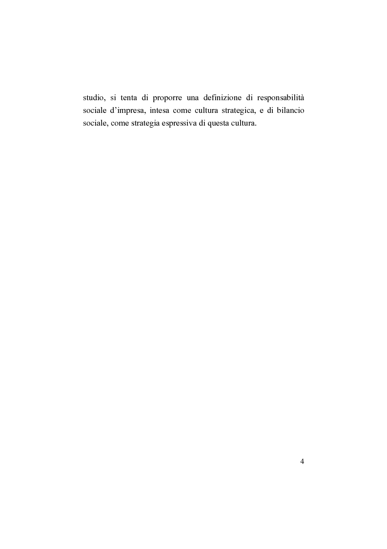 Anteprima della tesi: Il bilancio sociale. Processi di integrazione lavorativa e costruzione della cultura organizzativa, Pagina 4