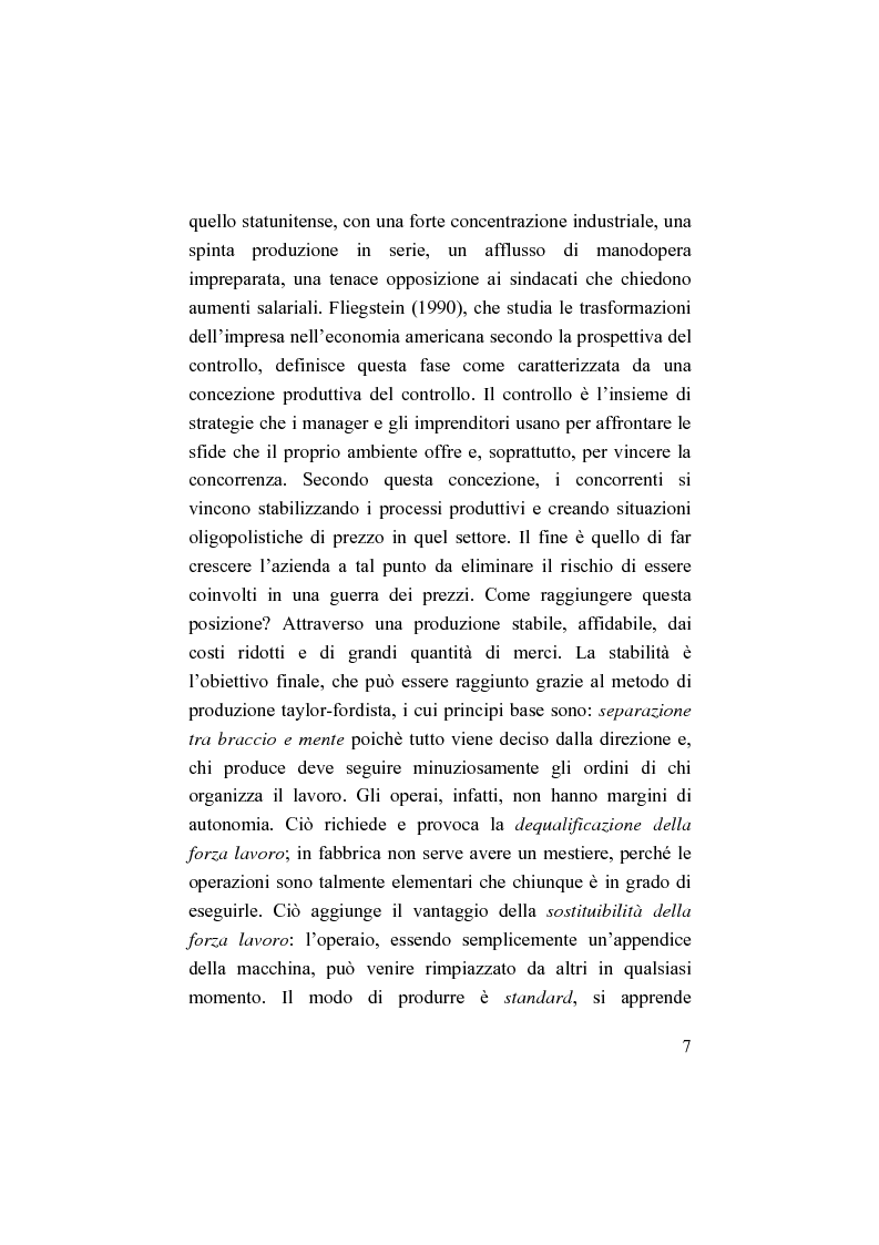 Anteprima della tesi: Il bilancio sociale. Processi di integrazione lavorativa e costruzione della cultura organizzativa, Pagina 7