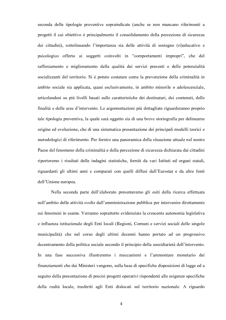 Anteprima della tesi: La prevenzione del crimine e la pubblica amministrazione, Pagina 2