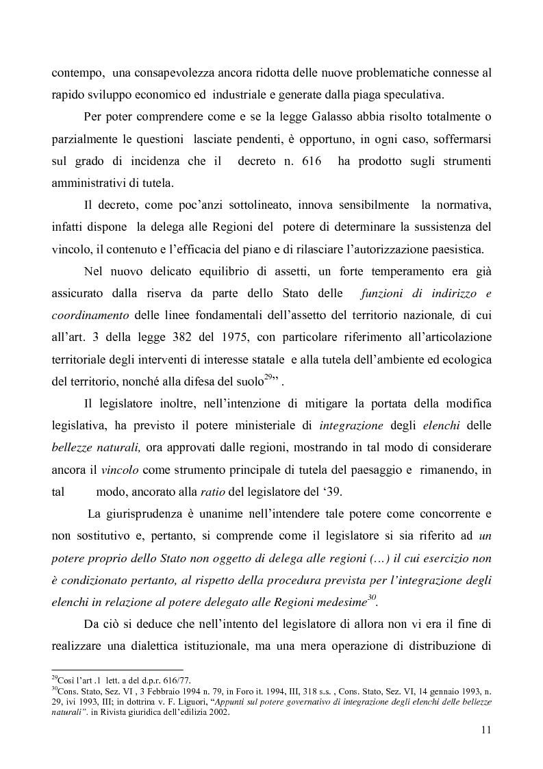 Anteprima della tesi: La Tutela del Paesaggio, Pagina 11