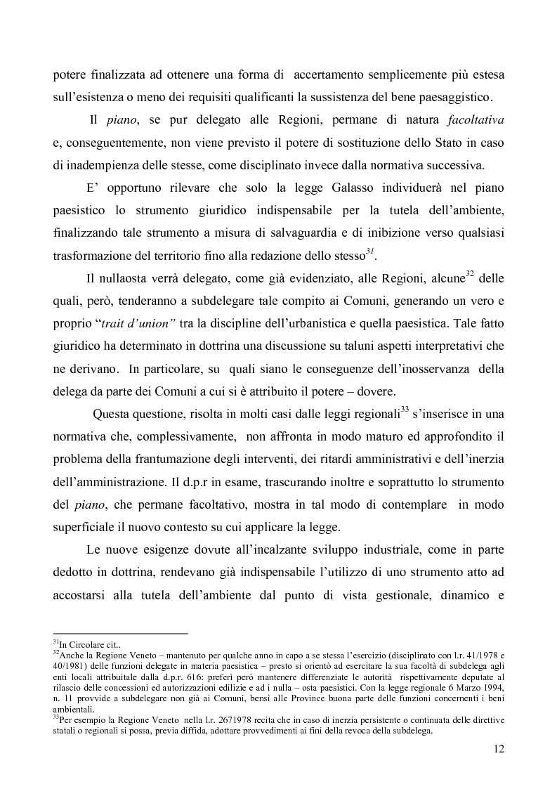 Anteprima della tesi: La Tutela del Paesaggio, Pagina 12