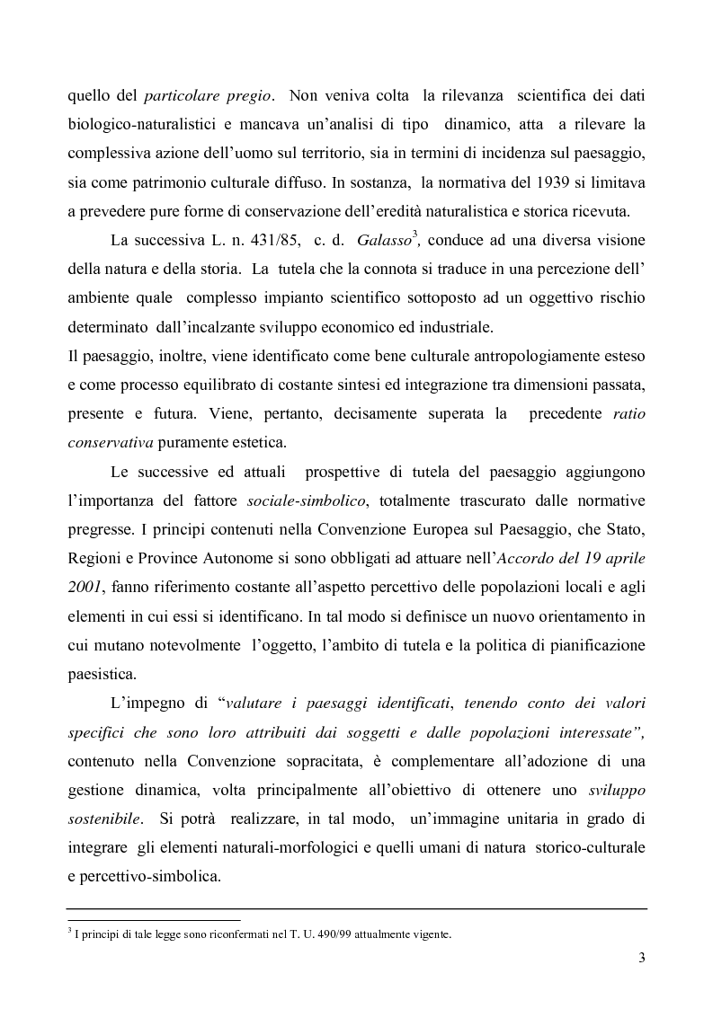 Anteprima della tesi: La Tutela del Paesaggio, Pagina 3