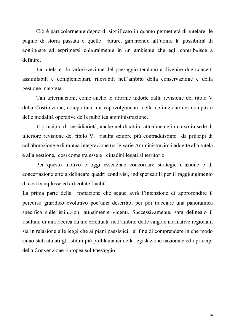 Anteprima della tesi: La Tutela del Paesaggio, Pagina 4