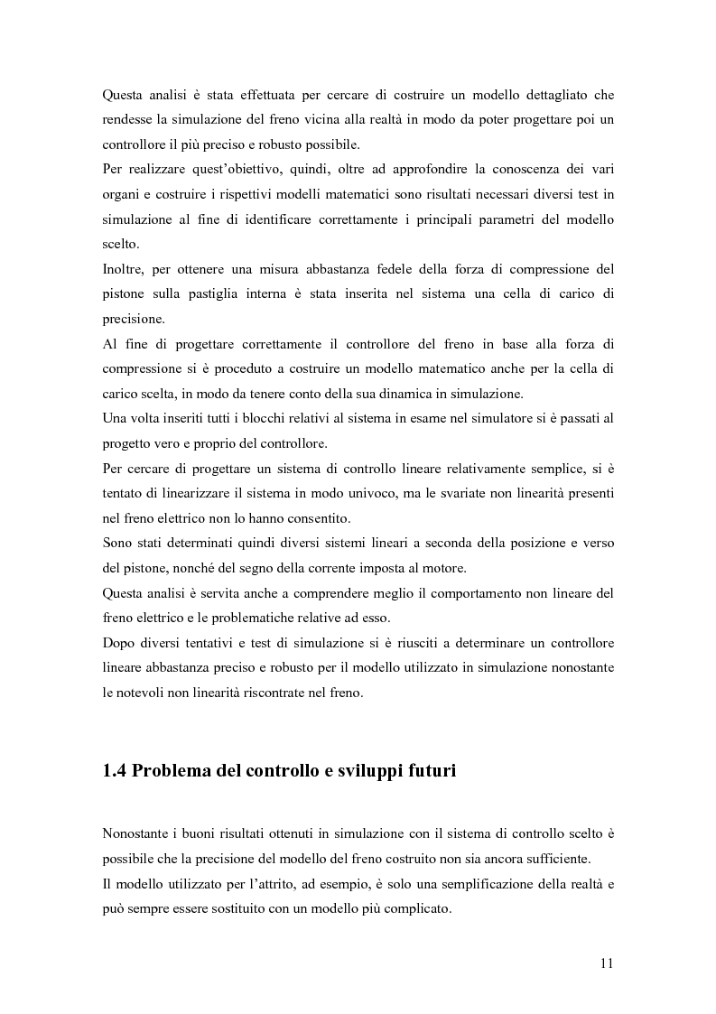 Anteprima della tesi: Modellistica e controllo di un freno elettromeccanico, Pagina 5