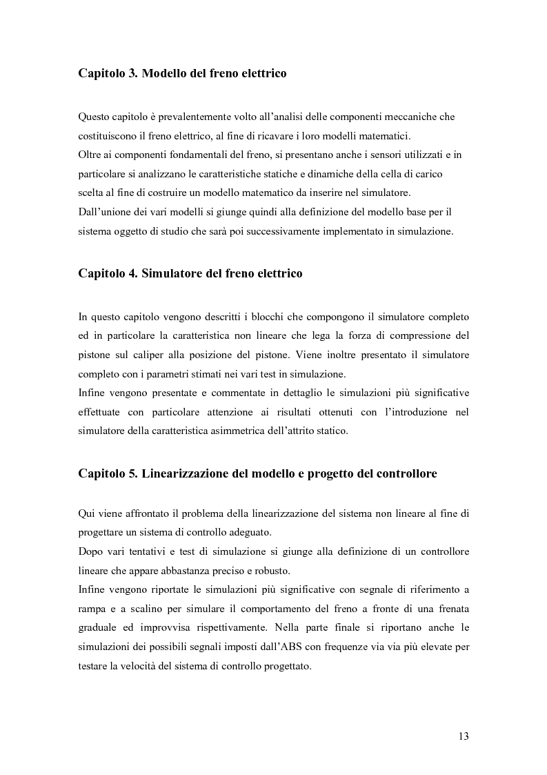 Anteprima della tesi: Modellistica e controllo di un freno elettromeccanico, Pagina 7