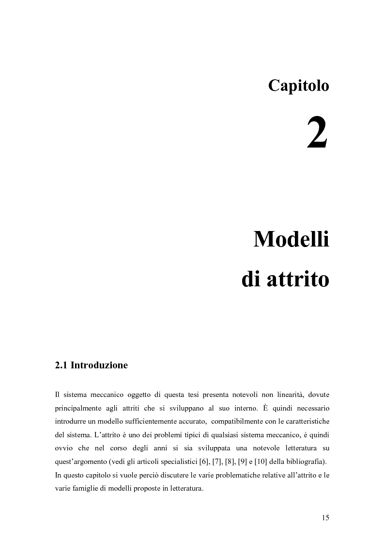 Anteprima della tesi: Modellistica e controllo di un freno elettromeccanico, Pagina 9