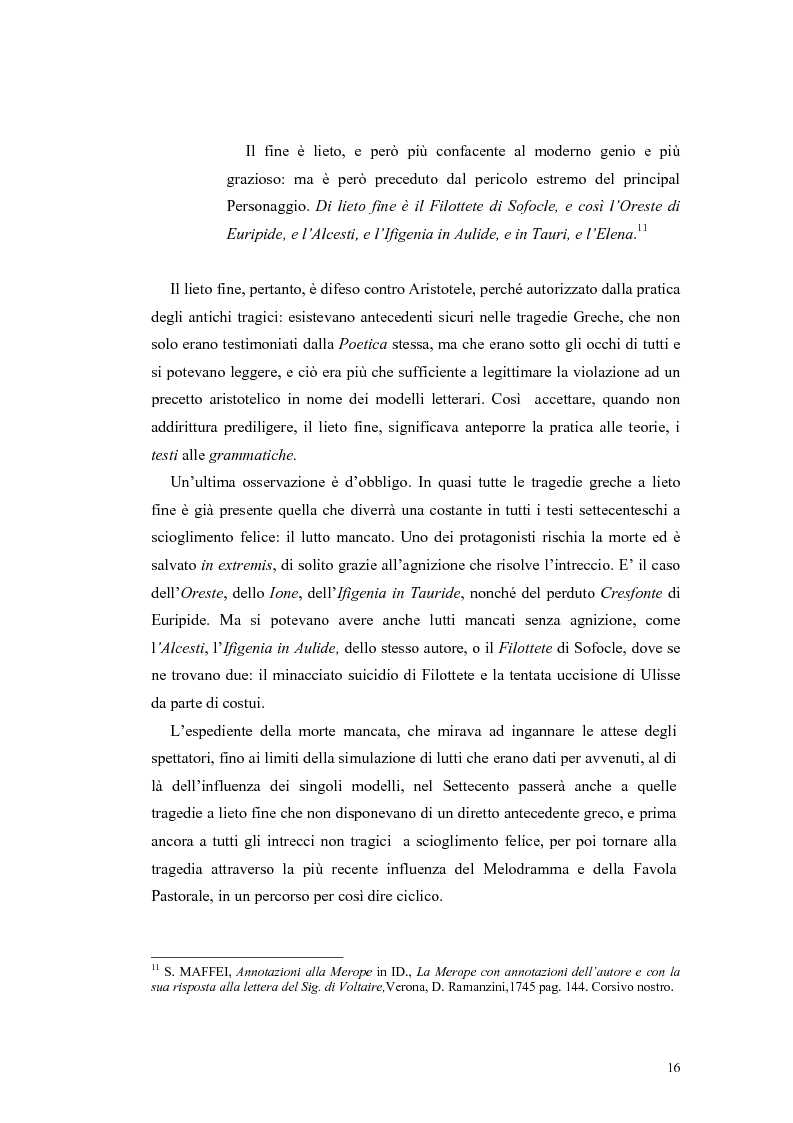 Anteprima della tesi: Tragedie a lieto fine del primo Settecento, Pagina 14