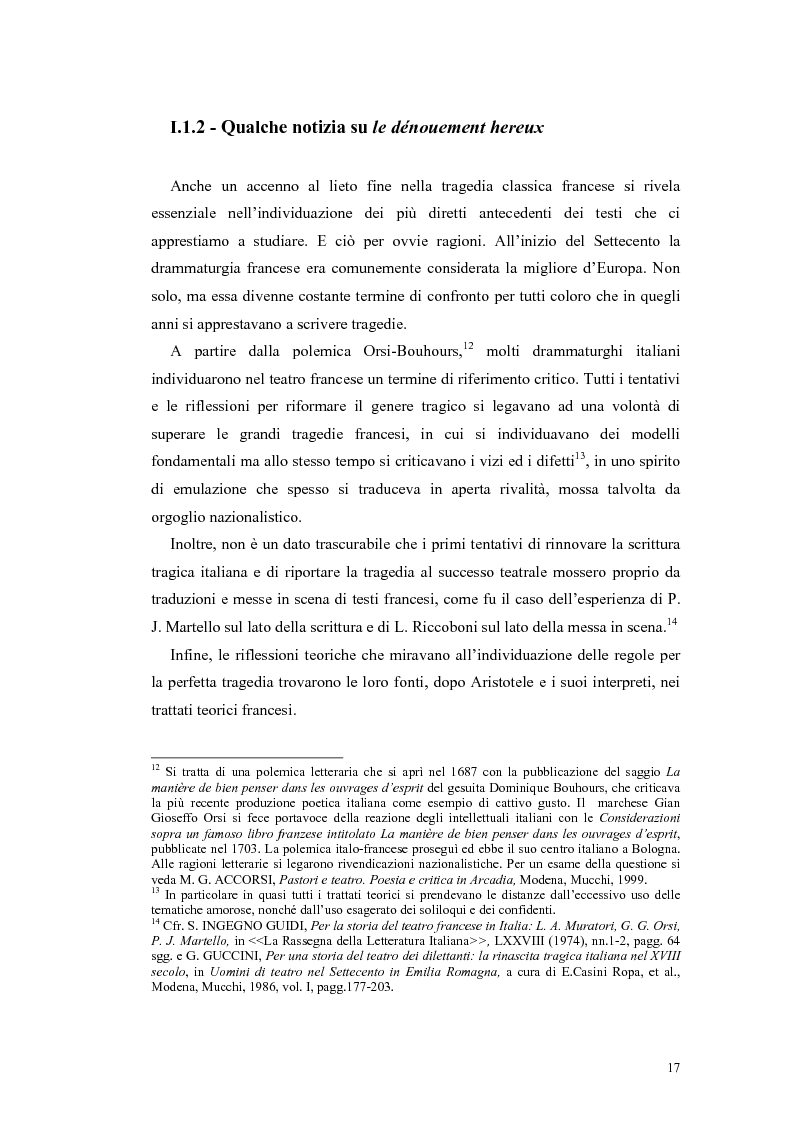 Anteprima della tesi: Tragedie a lieto fine del primo Settecento, Pagina 15