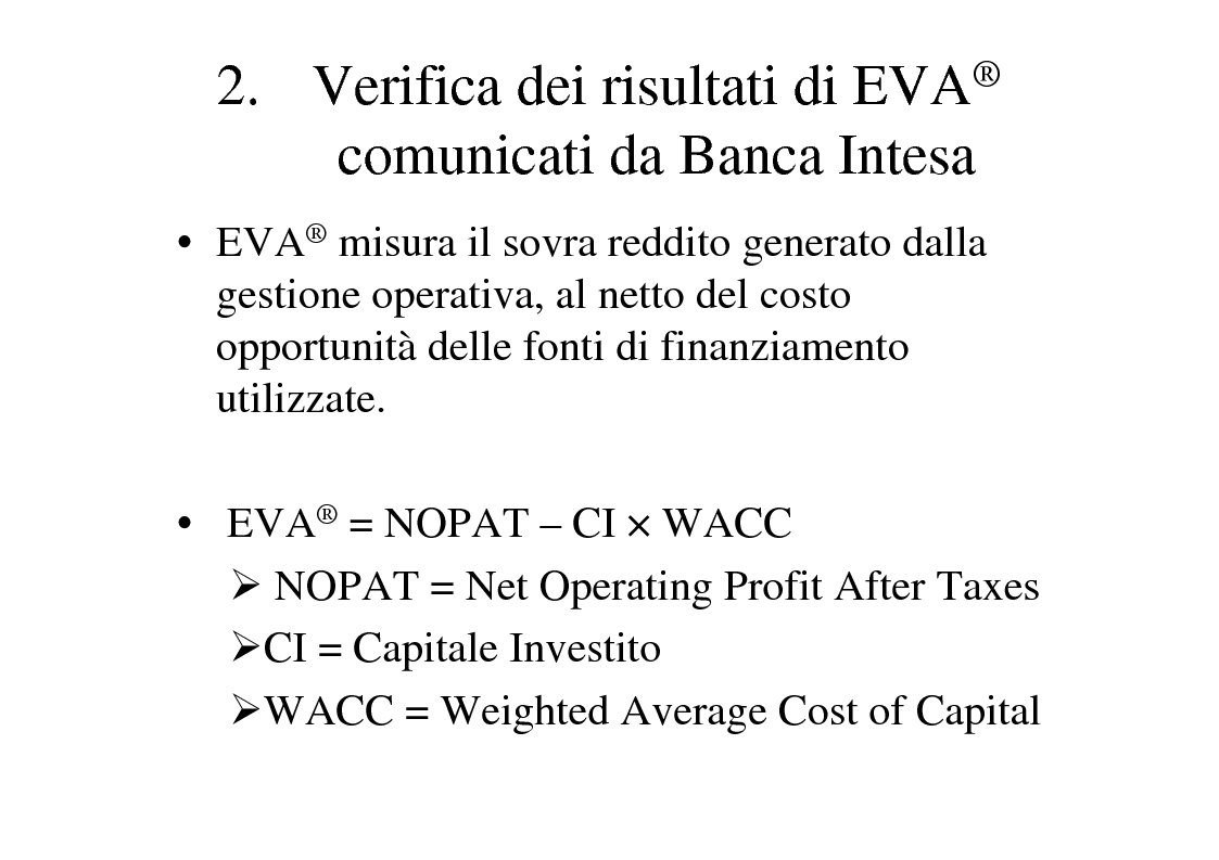 Anteprima della tesi: La creazione del valore nelle banche: il caso Banca Intesa, Pagina 11