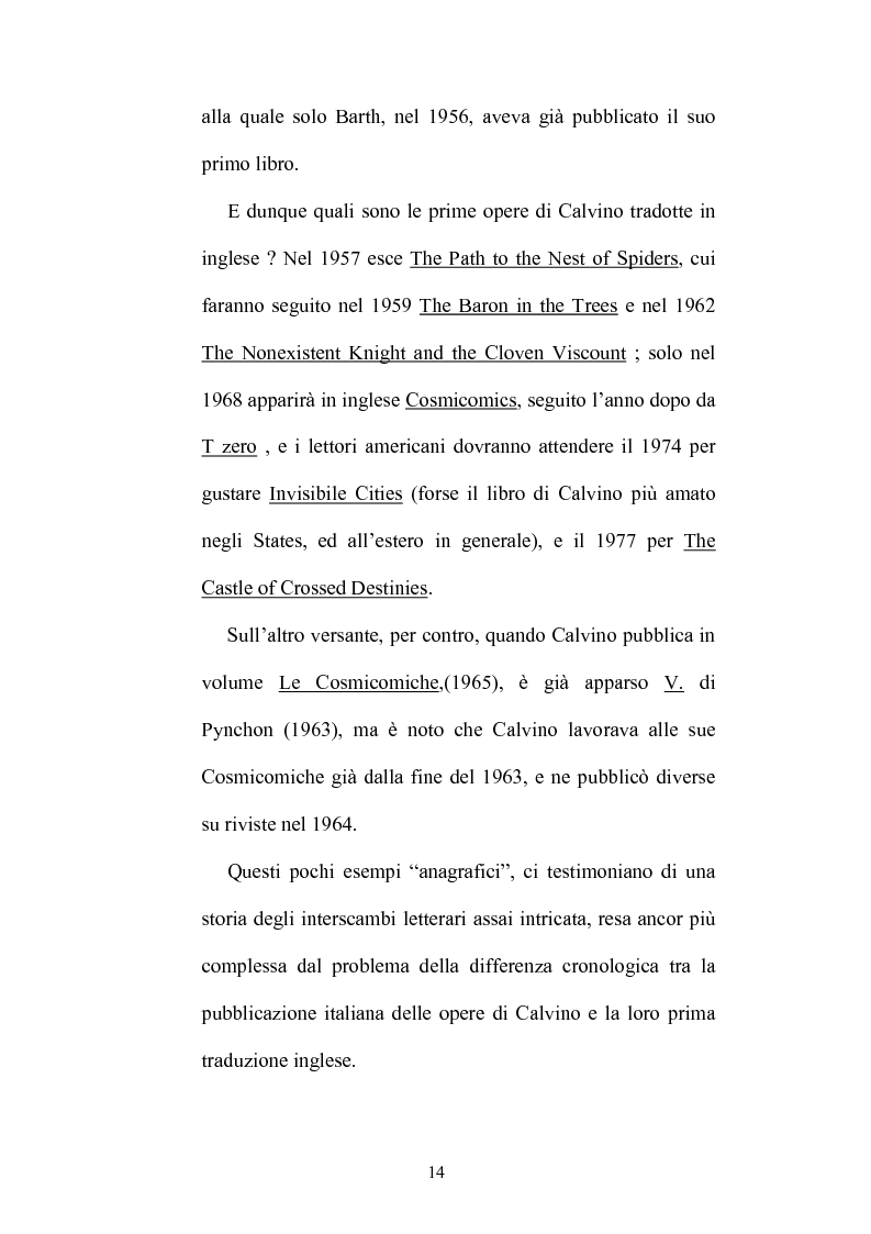 Anteprima della tesi: Destini incrociati: Italo Calvino e gli scrittori americani postmodern, Pagina 14