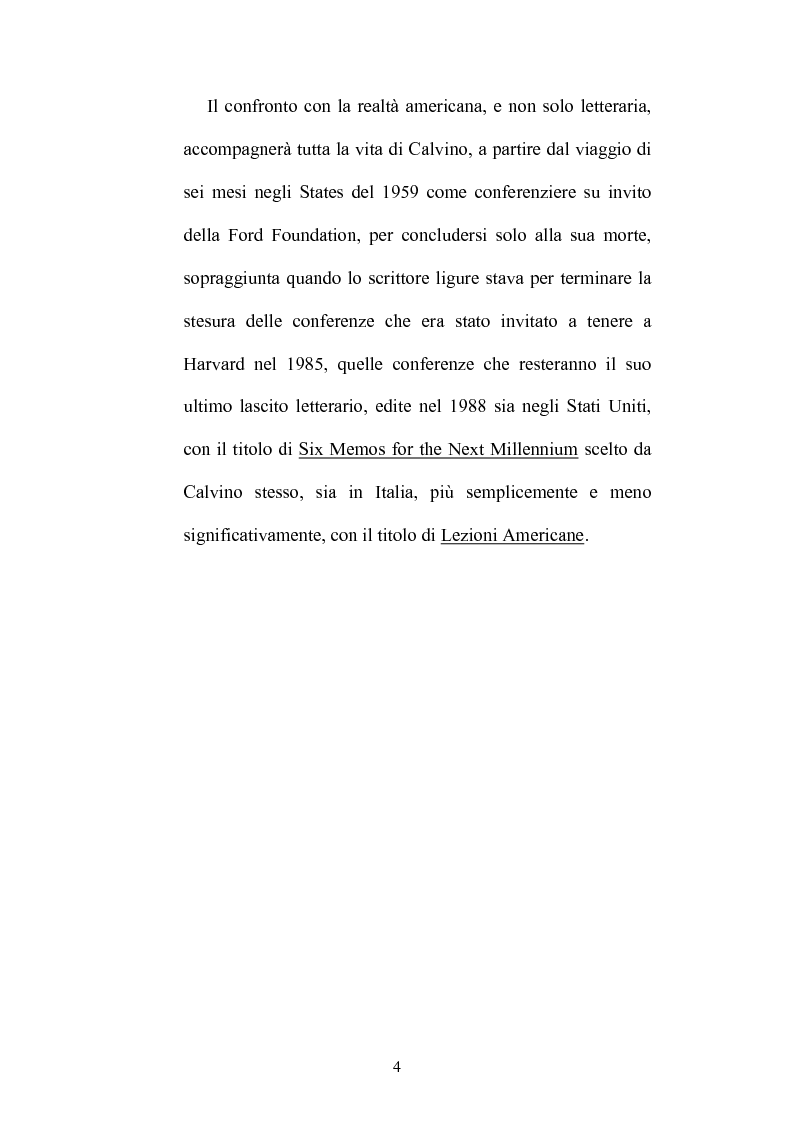 Anteprima della tesi: Destini incrociati: Italo Calvino e gli scrittori americani postmodern, Pagina 4