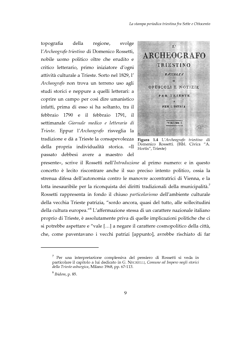 Anteprima della tesi: La Favilla (1836-1846): giornale triestino di Scienze, Lettere, Arti, Varietà e Teatri, Pagina 11