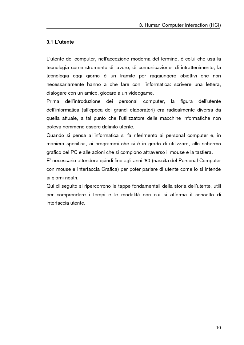 Anteprima della tesi: Interazione uomo computer nello spazio virtuale tridimensionale, Pagina 13