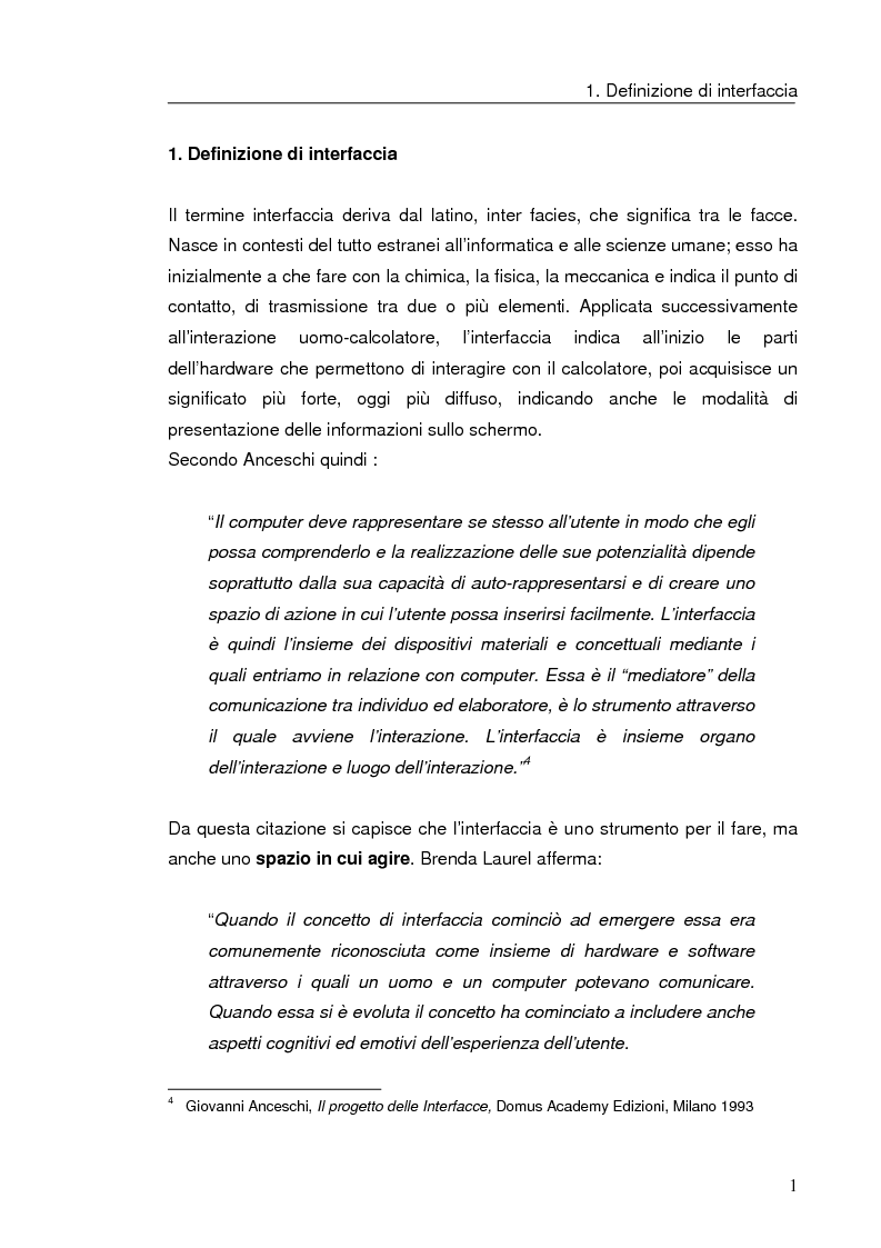 Anteprima della tesi: Interazione uomo computer nello spazio virtuale tridimensionale, Pagina 4