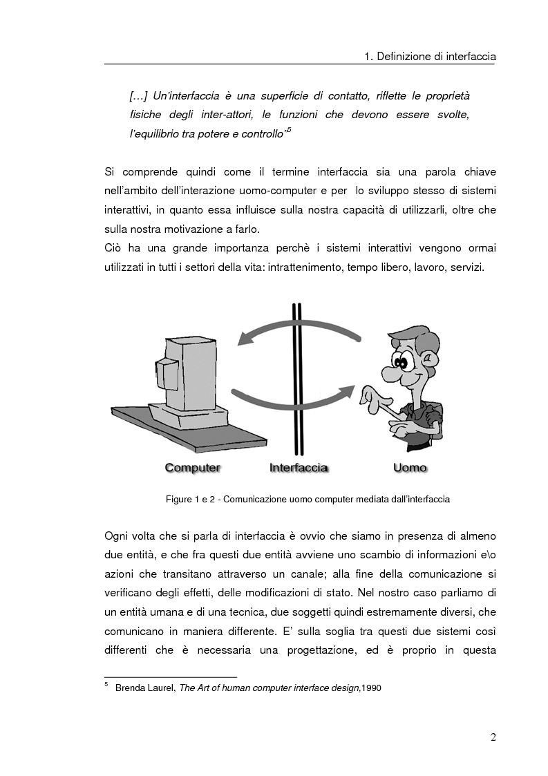 Anteprima della tesi: Interazione uomo computer nello spazio virtuale tridimensionale, Pagina 5